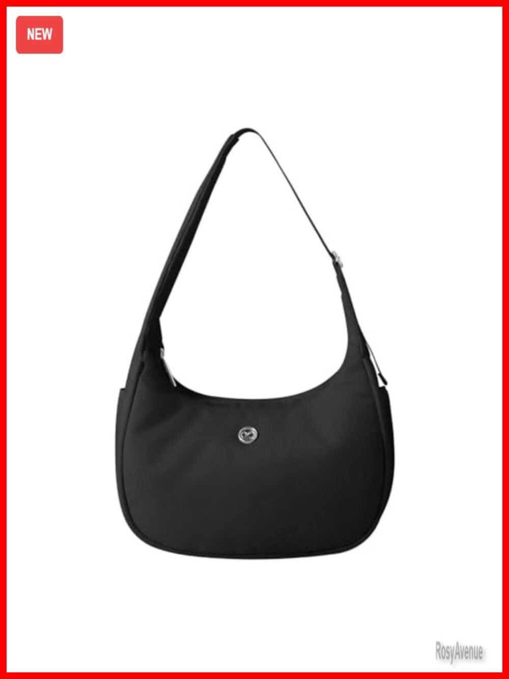 Nylon Crescent Shoulder Bag Mini Hobo Purse